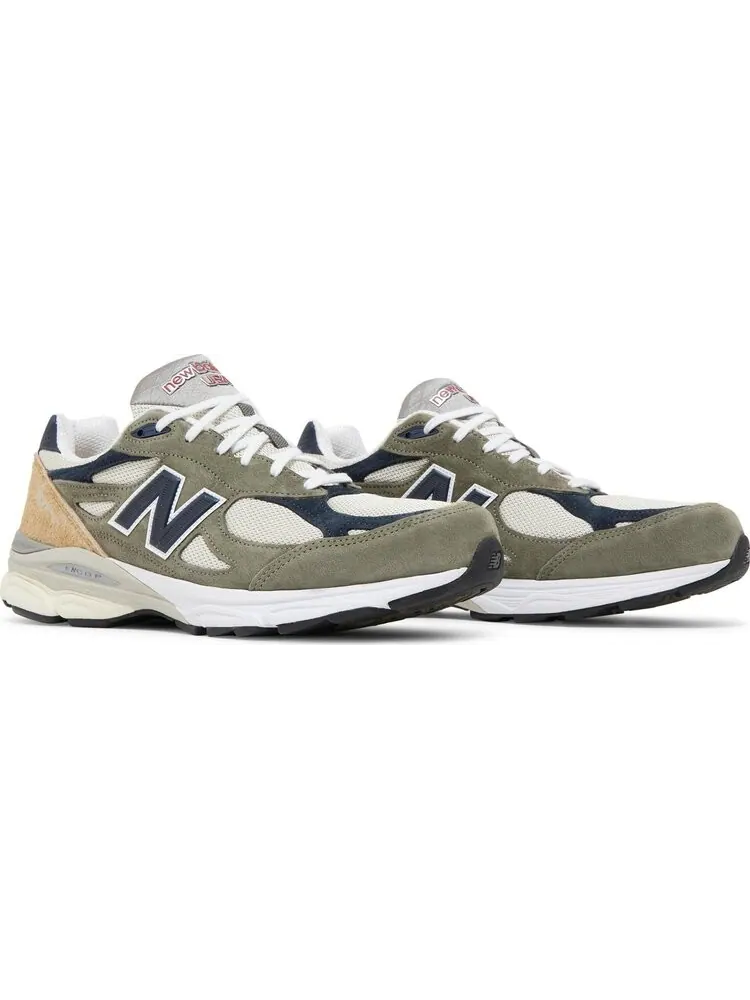 Кроссовки New Balance Teddy Santis x 990v3 Made in USA 'Olive' — изображение 8 из 8, серый