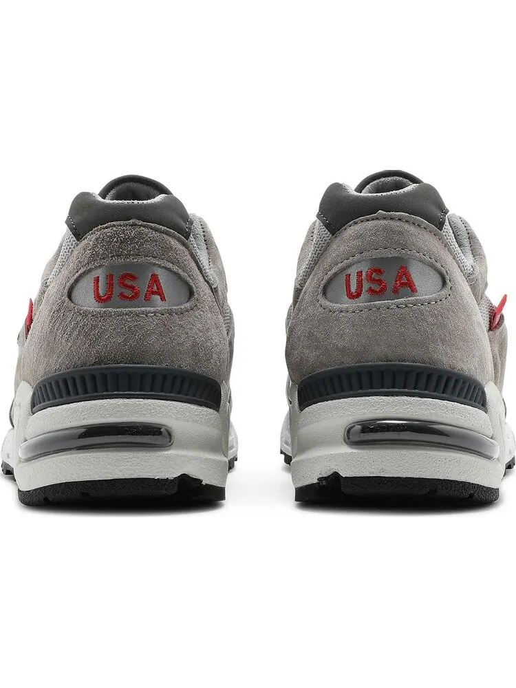 Кроссовки New Balance 990v2 Made in USA — изображение 6 из 8, серый/красный