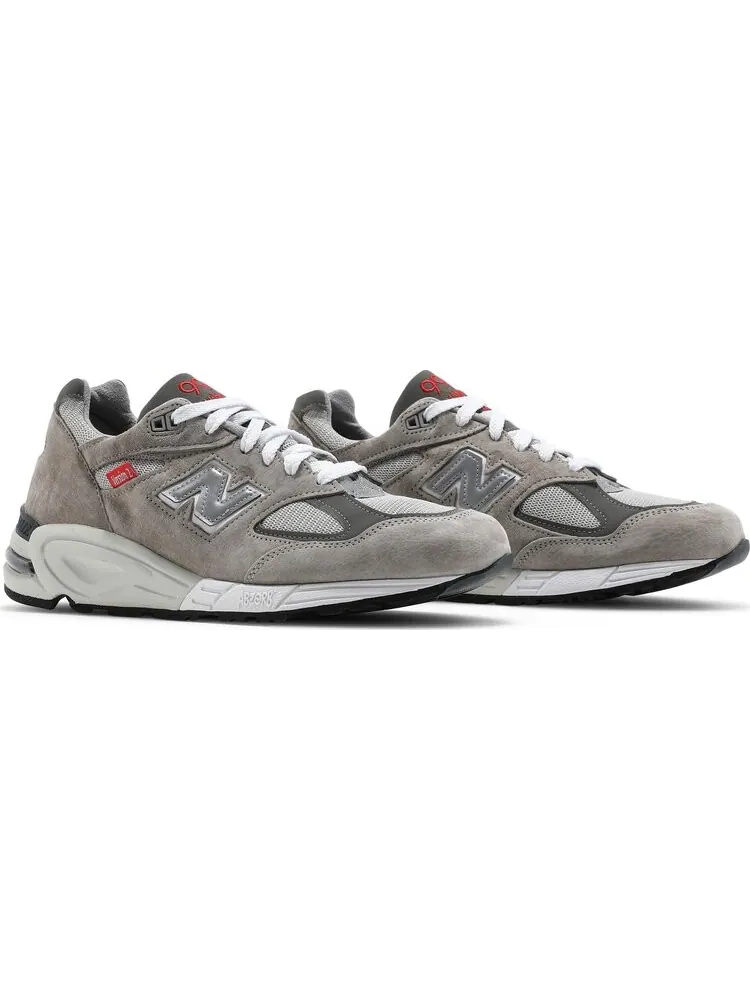 Кроссовки New Balance 990v2 Made in USA — изображение 8 из 8, серый/красный