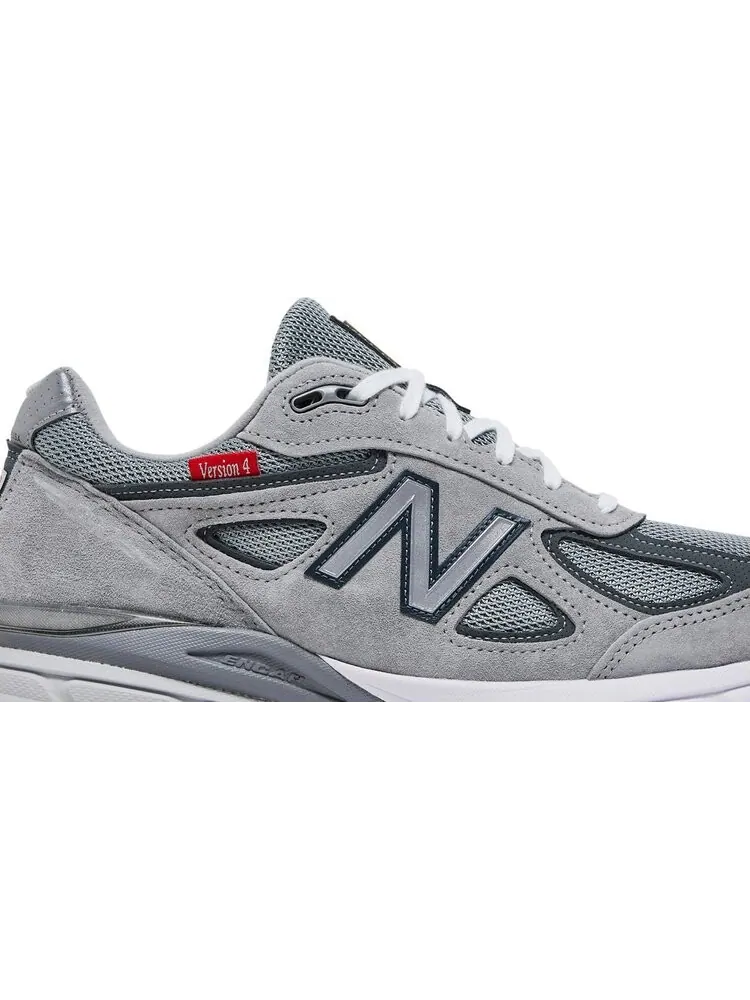 Кроссовки New Balance 990v4 Made In USA 'Red Label - Grey' — изображение 2 из 8, серый
