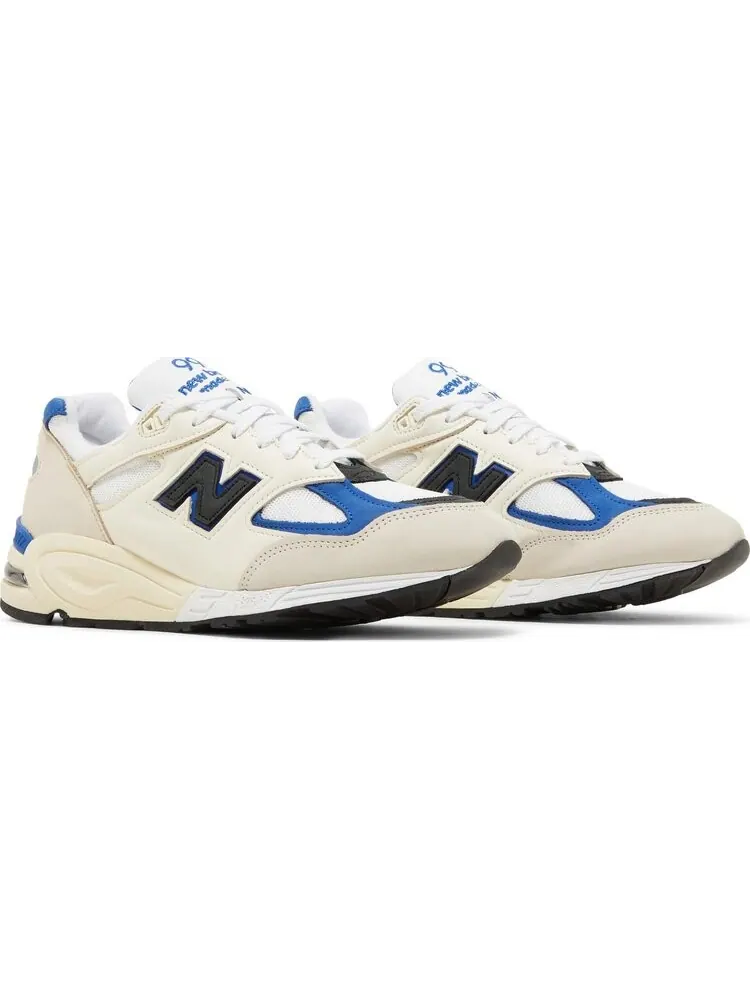 Кроссовки New Balance Teddy Santis x 990v2 Made in USA 'White Blue' — изображение 8 из 8, белый