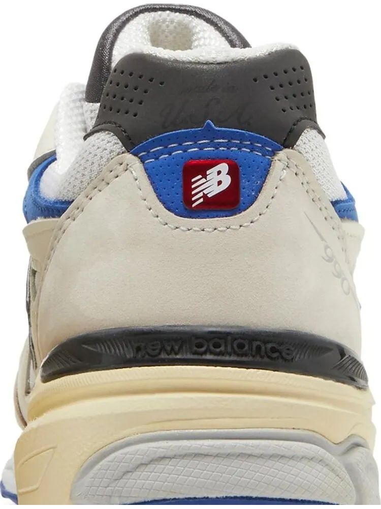 Кроссовки New Balance Teddy Santis x 990v3 Made in USA 'White Blue' — изображение 7 из 8, белый