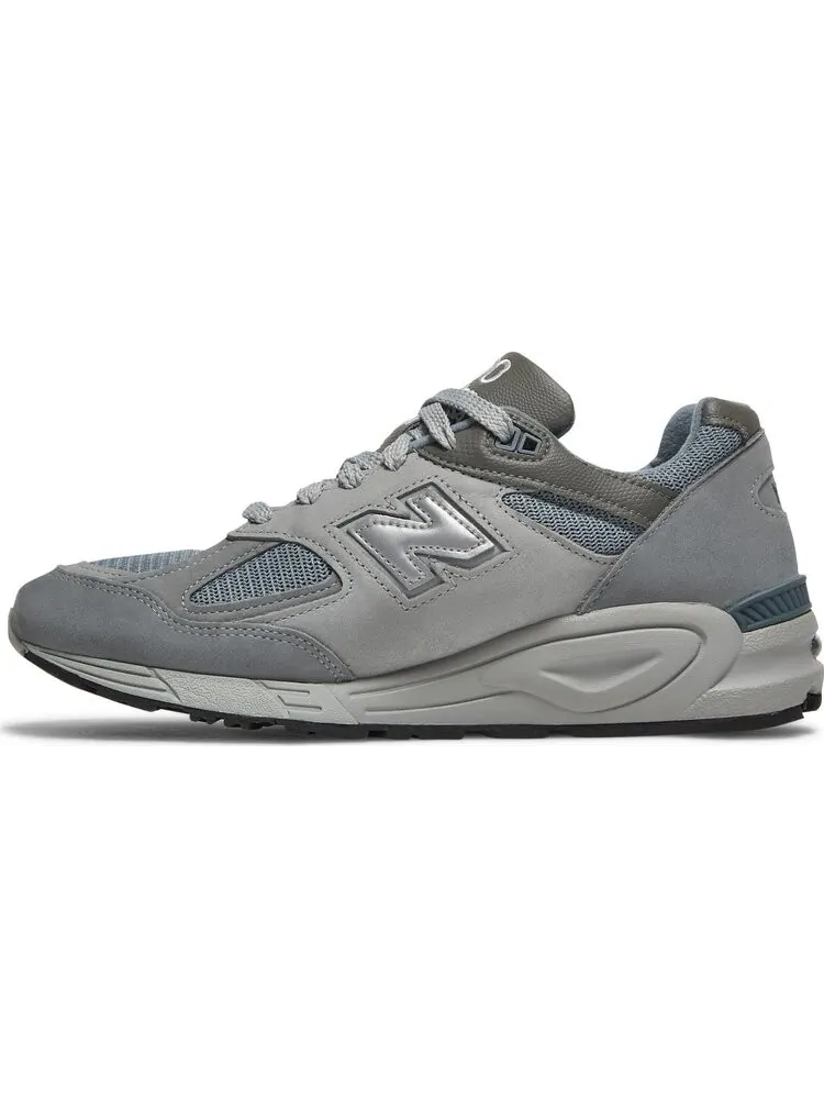 Кроссовки New Balance WTAPS x 990v2 Made In USA 'Grey' — изображение 3 из 8, зеленый