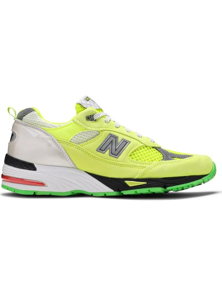 Кроссовки New Balance Aries x 991 Made in England 'Neon Yellow' — изображение 1 из 8, желтый