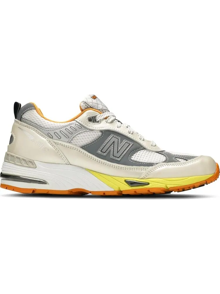 Кроссовки New Balance Aries x 991 Made In England 'Orange Silver' — изображение 1 из 8, серебряный