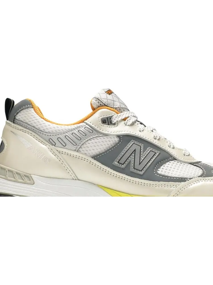 Кроссовки New Balance Aries x 991 Made In England 'Orange Silver' — изображение 2 из 8, серебряный