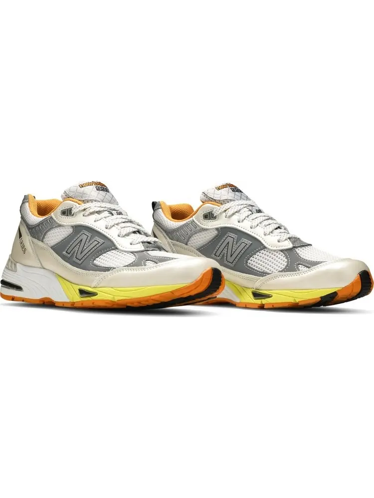 Кроссовки New Balance Aries x 991 Made In England 'Orange Silver' — изображение 8 из 8, серебряный