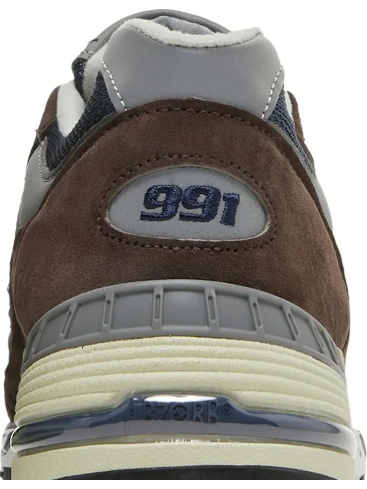 Кроссовки New Balance 991 Made In England 'Brown' — изображение 7 из 8, коричневый