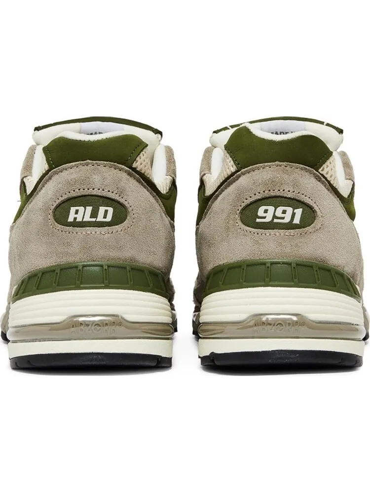 Кроссовки New Balance Aimé Leon Dore x 991 Made in England 'Grey' — изображение 6 из 10, серый