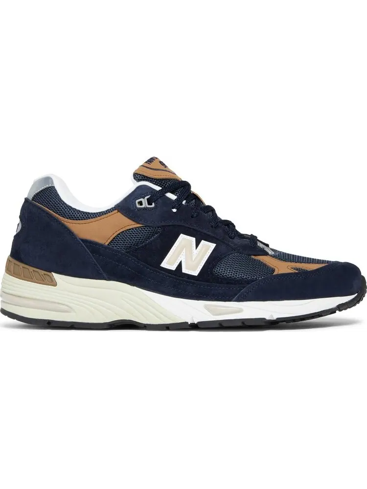 Кроссовки New Balance 991 Made In England 'Navy Brown' — изображение 1 из 8, синий