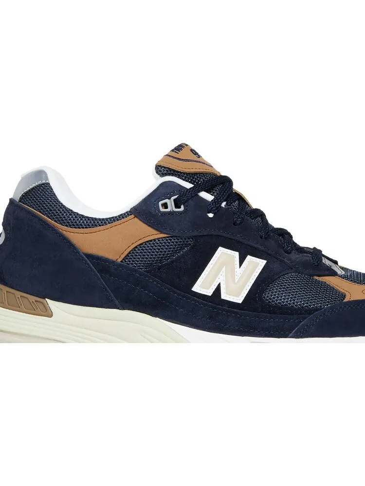 Кроссовки New Balance 991 Made In England 'Navy Brown' — изображение 2 из 8, синий