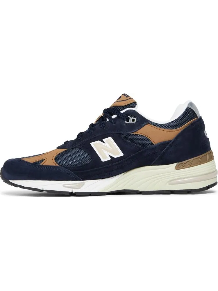 Кроссовки New Balance 991 Made In England 'Navy Brown' — изображение 3 из 8, синий