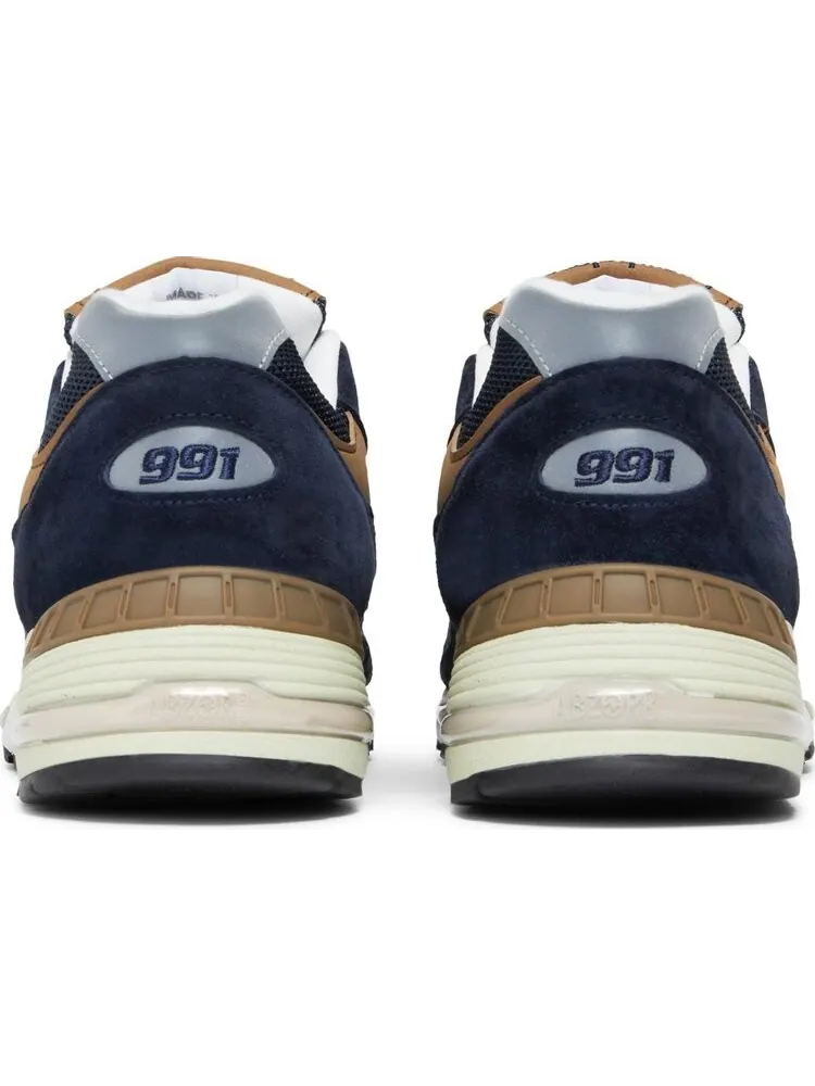 Кроссовки New Balance 991 Made In England 'Navy Brown' — изображение 6 из 8, синий