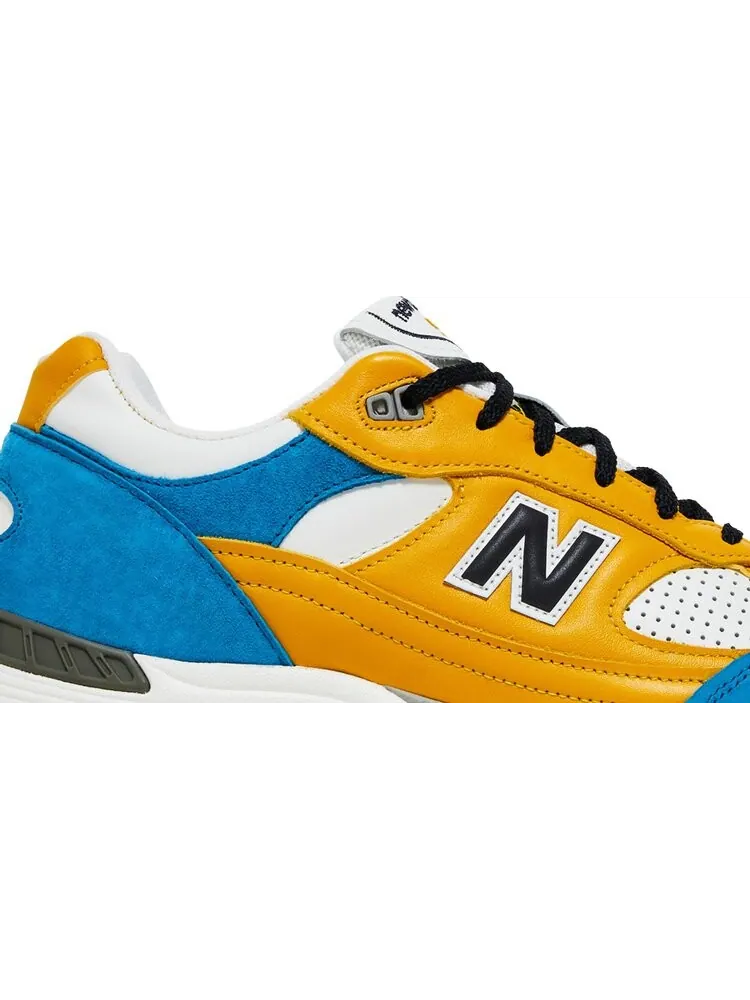 Кроссовки New Balance Sneakersnstuff x 991 Made in England 'Blue Yellow' — изображение 2 из 8, оранжевый