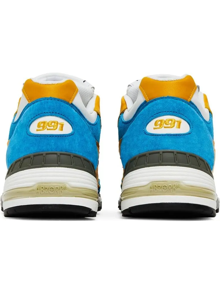 Кроссовки New Balance Sneakersnstuff x 991 Made in England 'Blue Yellow' — изображение 6 из 8, оранжевый