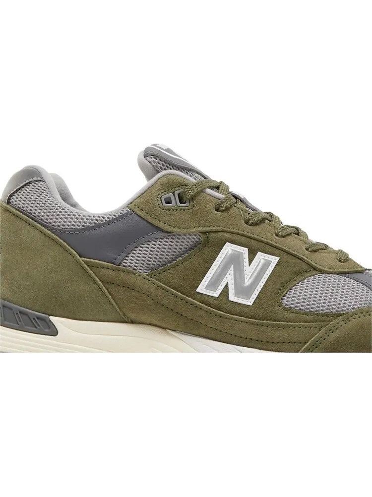 Кроссовки New Balance 991 Made in England 'Green Grey' — изображение 2 из 8, зеленый