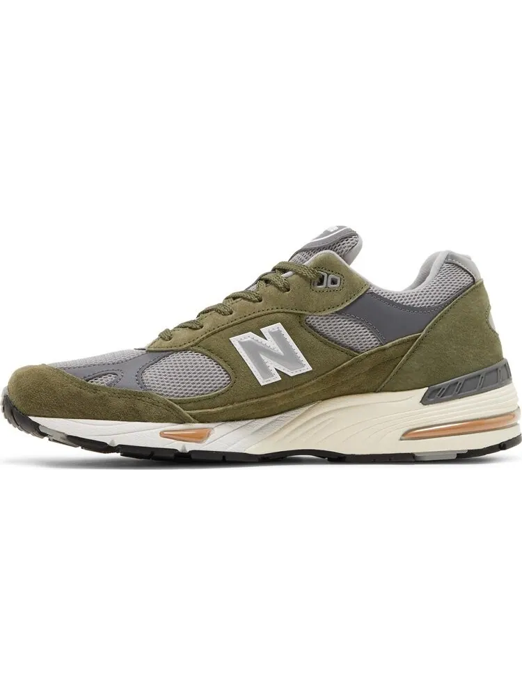 Кроссовки New Balance 991 Made in England 'Green Grey' — изображение 3 из 8, зеленый