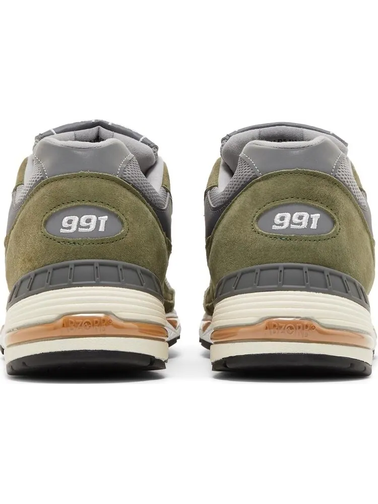 Кроссовки New Balance 991 Made in England 'Green Grey' — изображение 6 из 8, зеленый