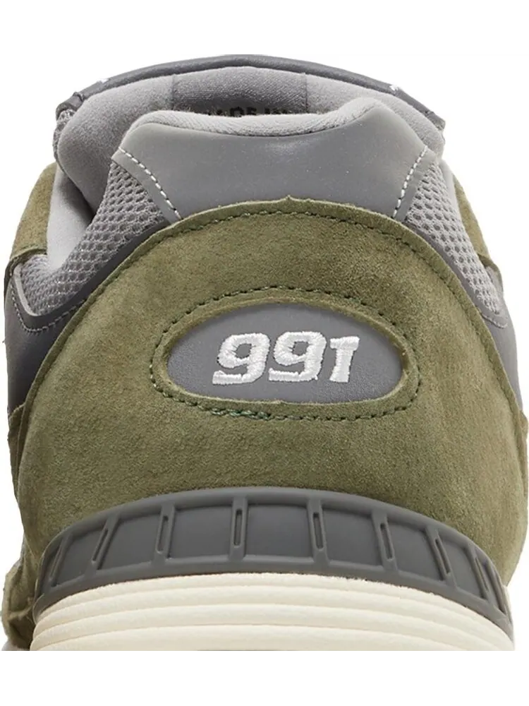 Кроссовки New Balance 991 Made in England 'Green Grey' — изображение 7 из 8, зеленый