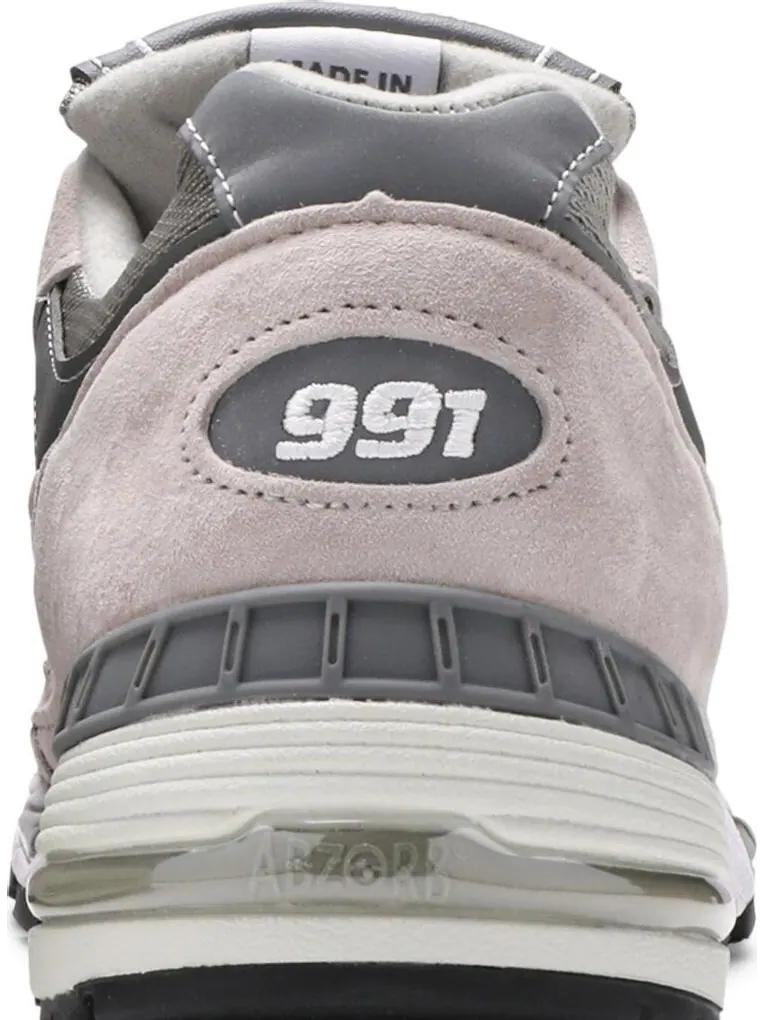 Кроссовки New Balance 991 Made in England 'Grey White' — изображение 7 из 8, серый