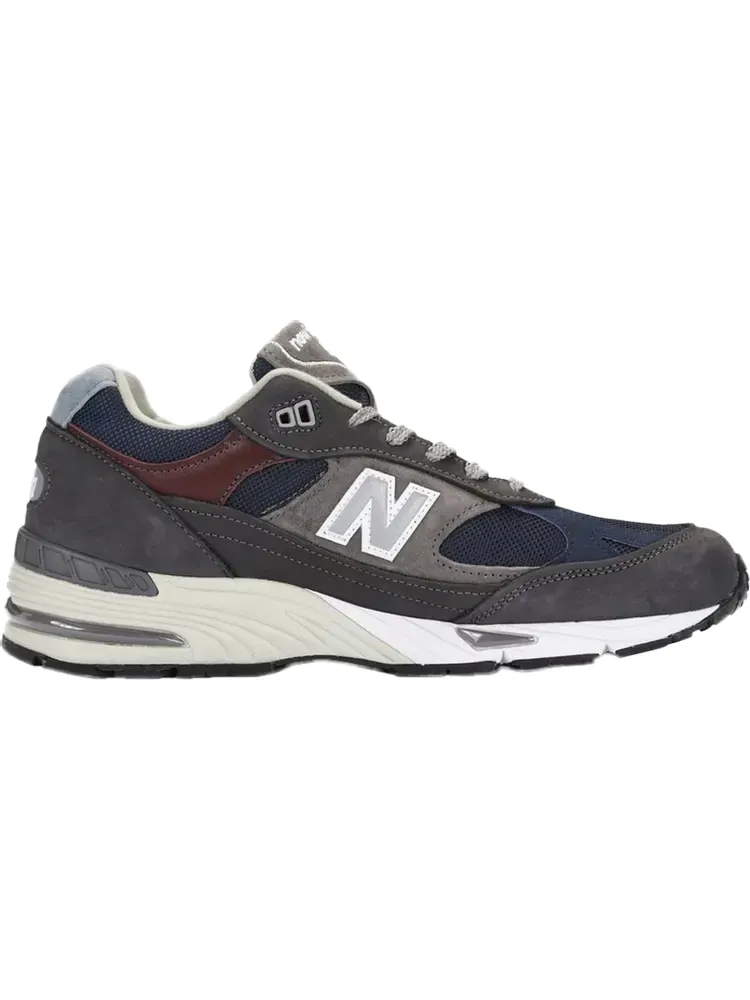 Кроссовки New Balance 991 Made in England 'Olive White' — изображение 1 из 1, серый