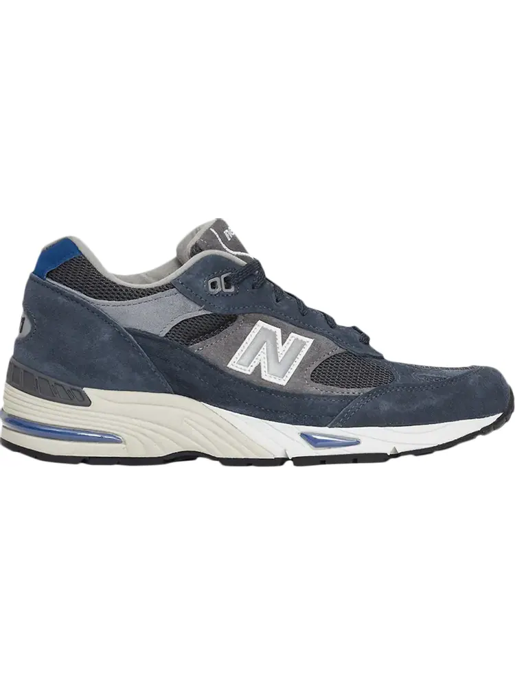 Кроссовки высокие New Balance 991 Made in England — изображение 1 из 1, серый/синий
