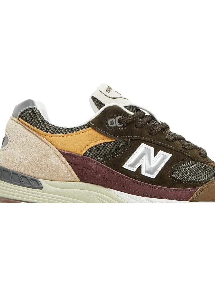 Кроссовки New Balance 991 Made in England 'Desaturated' — изображение 2 из 8, зеленый