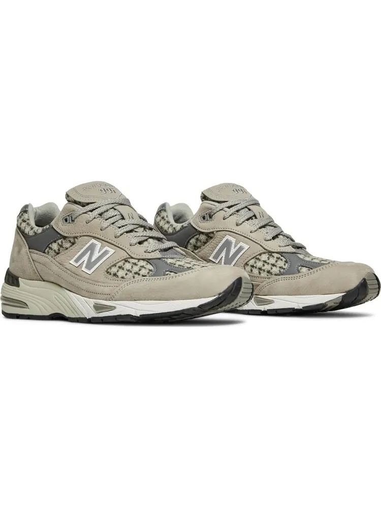 Кроссовки New Balance Harris Tweed x 991 Made In England 'Houndstooth' — изображение 8 из 8, коричневый