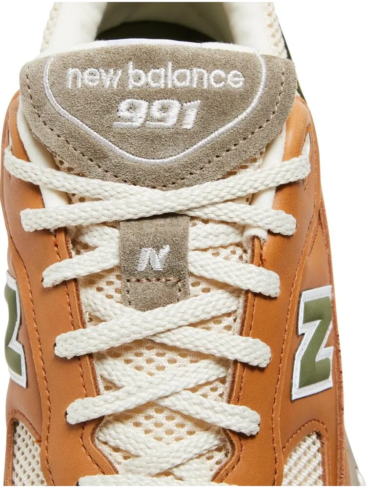 Кроссовки New Balance Aimé Leon Dore x 991 Made in England 'Tan' — изображение 9 из 10, загар