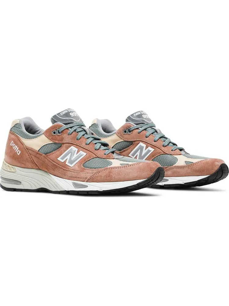 Кроссовки New Balance Patta x 991 Made in England 'Dusty Pink' — изображение 8 из 8, розовый