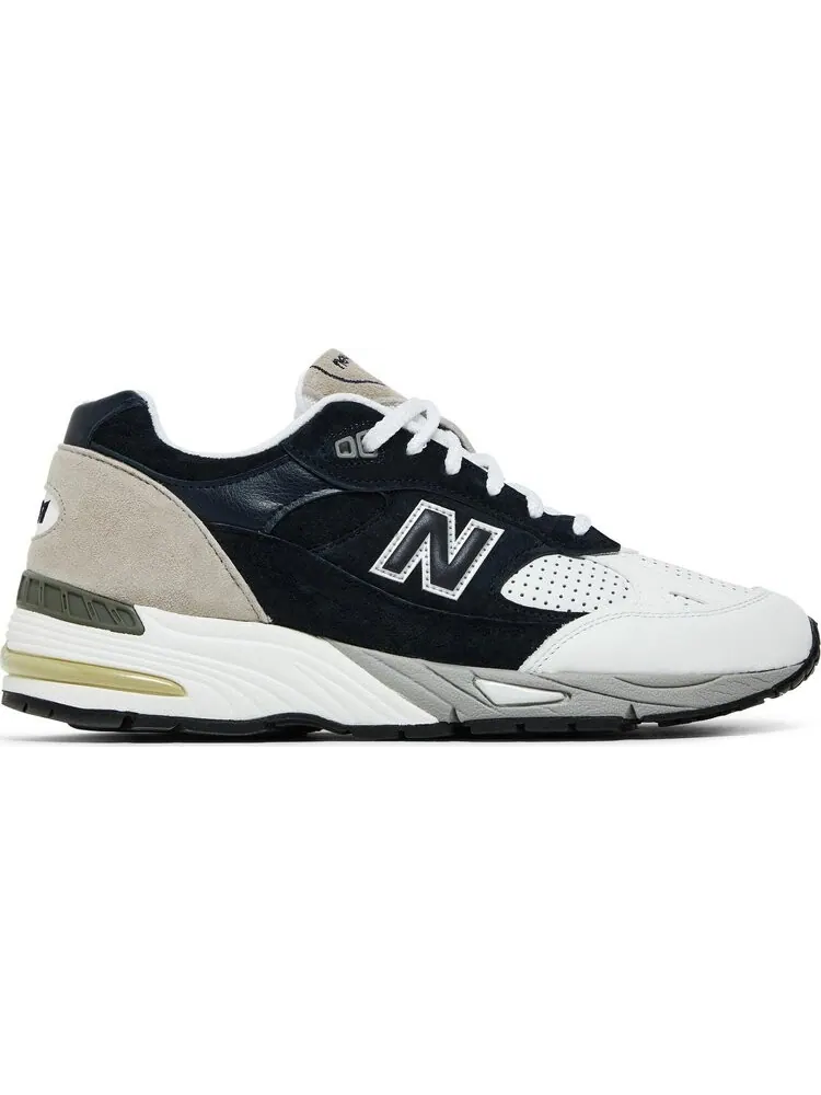 Кроссовки New Balance Sneakersnstuff x 991 Made in England 'Perforated Pack - Navy White' — изображение 1 из 8, синий
