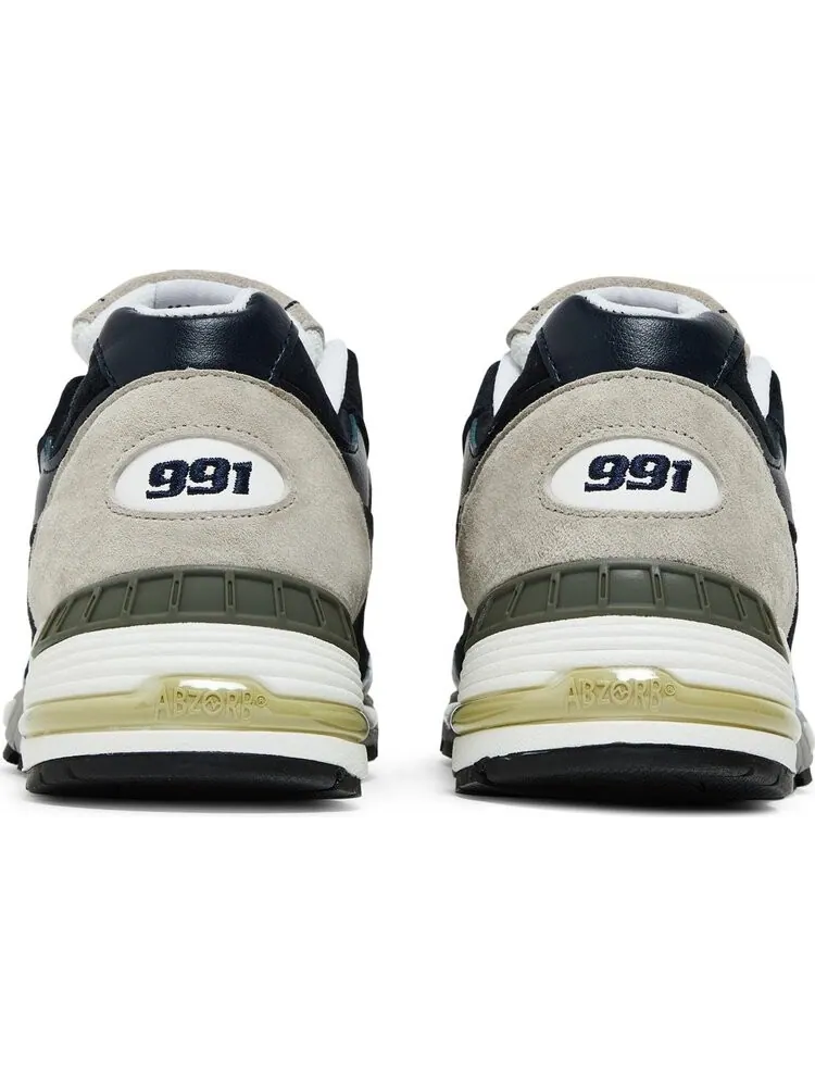 Кроссовки New Balance Sneakersnstuff x 991 Made in England 'Perforated Pack - Navy White' — изображение 6 из 8, синий
