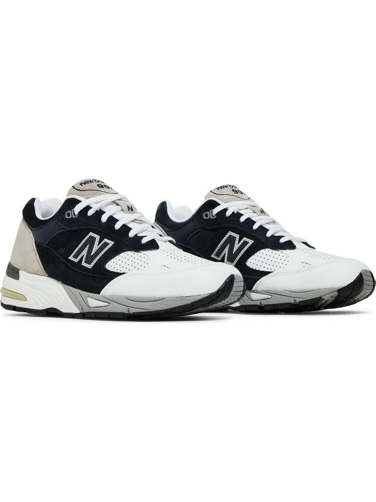 Кроссовки New Balance Sneakersnstuff x 991 Made in England 'Perforated Pack - Navy White' — изображение 8 из 8, синий