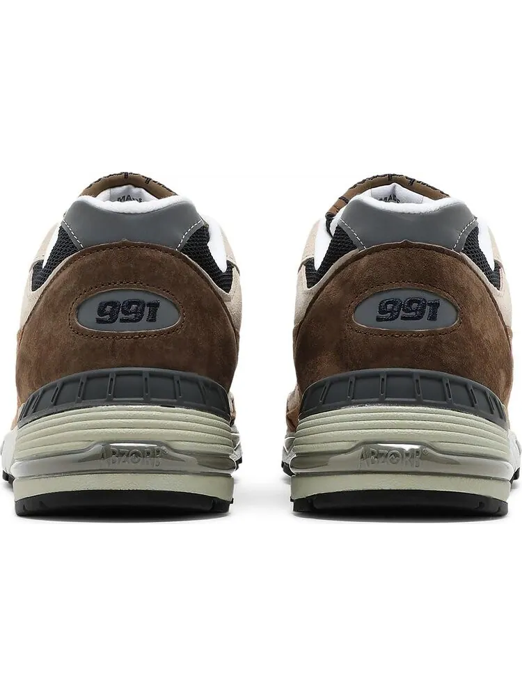 Кроссовки New Balance 991 Made in England 'Cappuccino' — изображение 6 из 8, коричневый