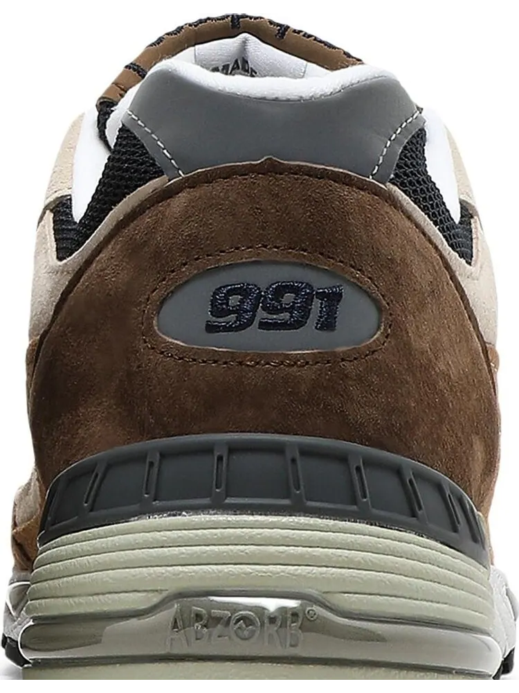 Кроссовки New Balance 991 Made in England 'Cappuccino' — изображение 7 из 8, коричневый
