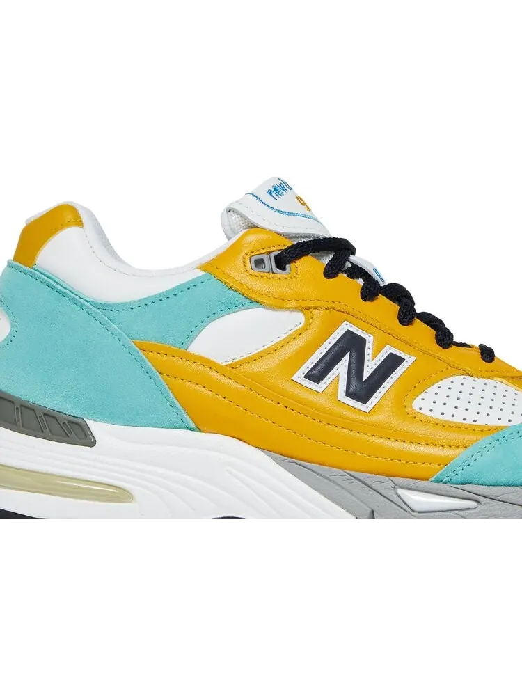 Кроссовки New Balance Sneakersnstuff x 991 Made in England 'Secret Colorway' — изображение 2 из 8, желтый