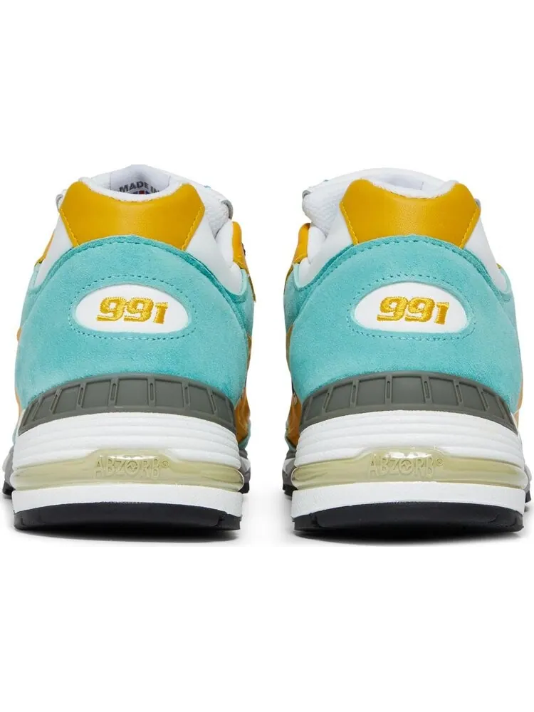 Кроссовки New Balance Sneakersnstuff x 991 Made in England 'Secret Colorway' — изображение 6 из 8, желтый