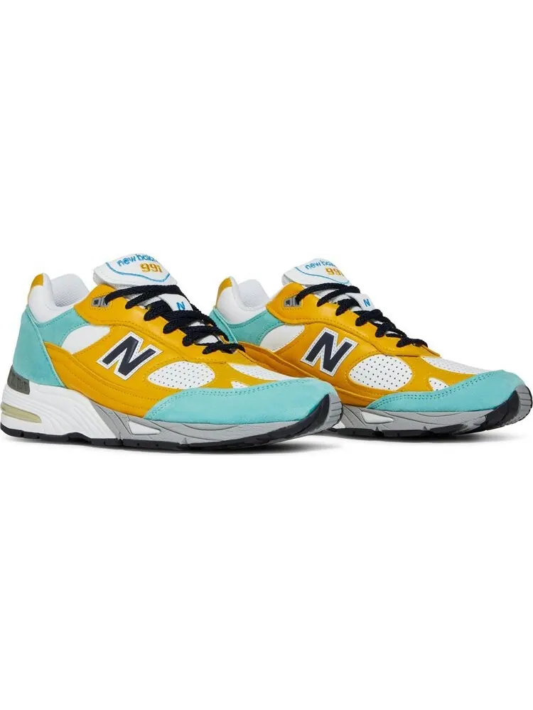 Кроссовки New Balance Sneakersnstuff x 991 Made in England 'Secret Colorway' — изображение 8 из 8, желтый
