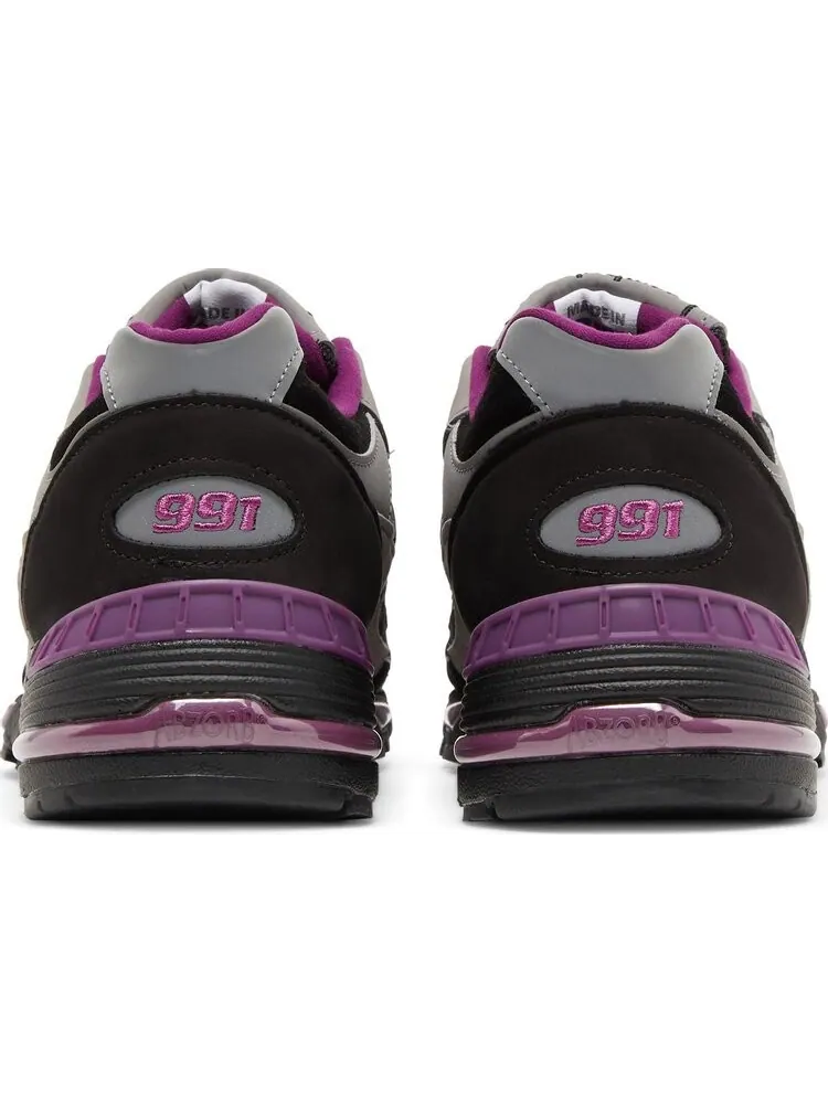 Кроссовки New Balance Stray Rats x 991 Made in England 'Black Purple' — изображение 6 из 8, черный