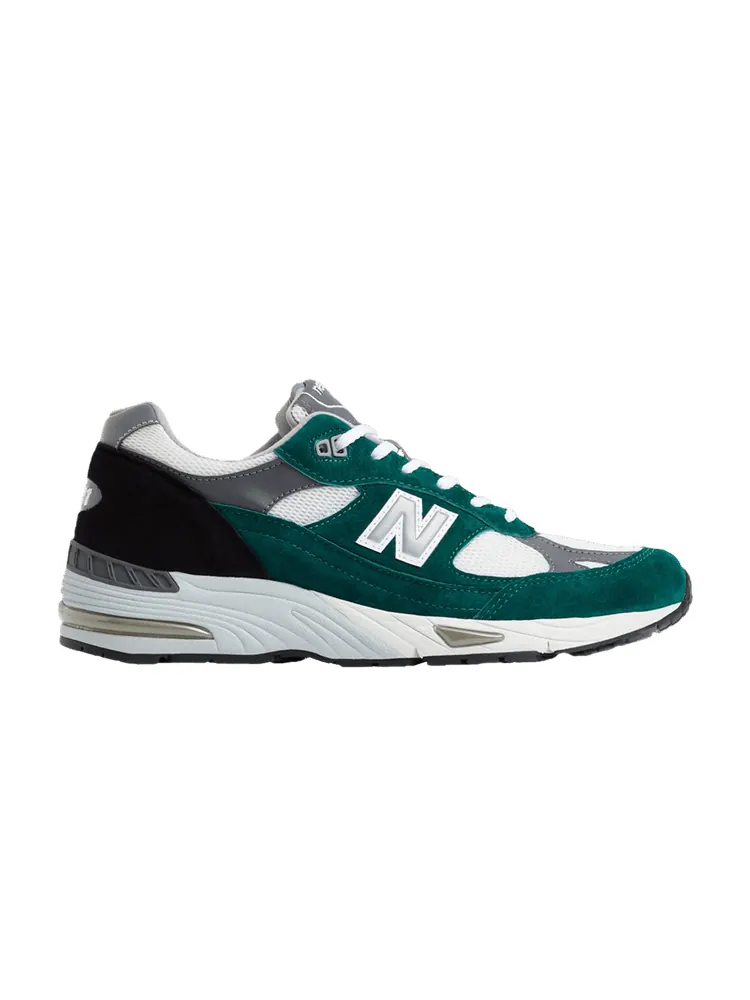 Кроссовки New Balance 991 Made in England 'Pacific' — изображение 1 из 1, зеленый