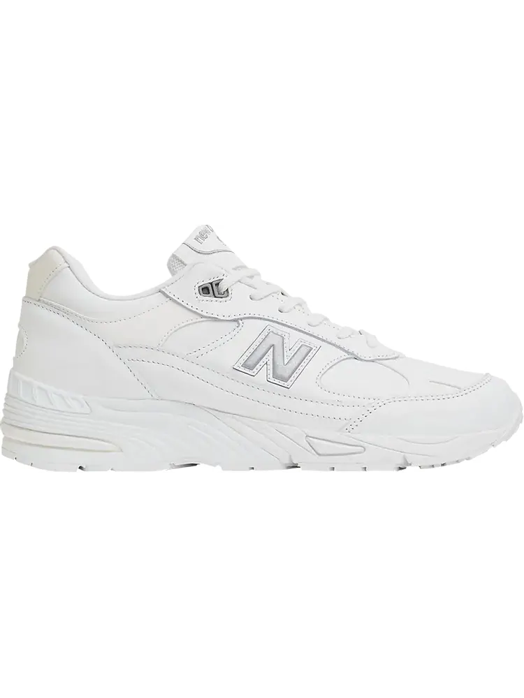 Кроссовки New Balance 991 Made in England 'Triple White' — изображение 1 из 1, белый