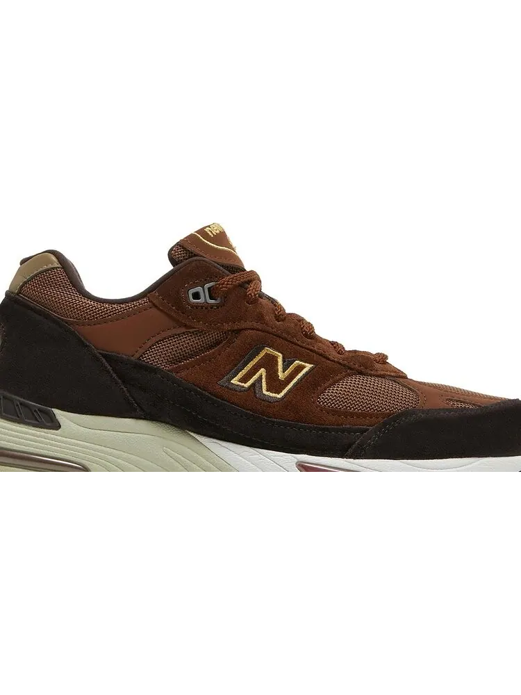 Кроссовки New Balance 991 Made in England 'Chinese New Year - Year Of The Ox' — изображение 2 из 8, коричневый