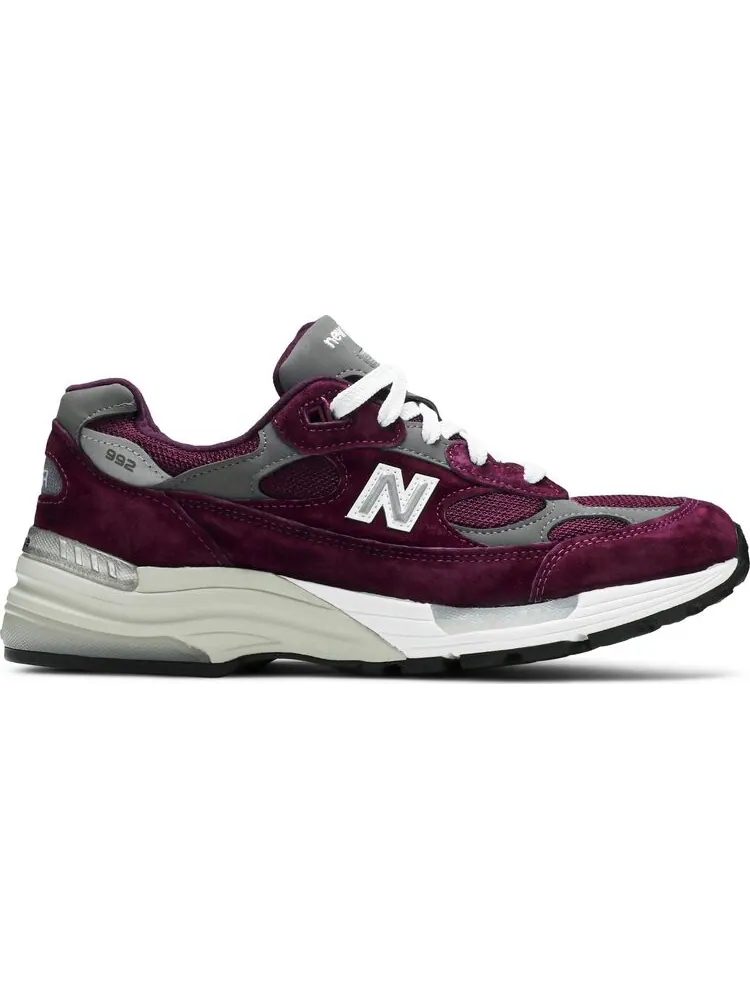 Кроссовки New Balance 992 Made in USA 'Maroon' — изображение 1 из 8, красный