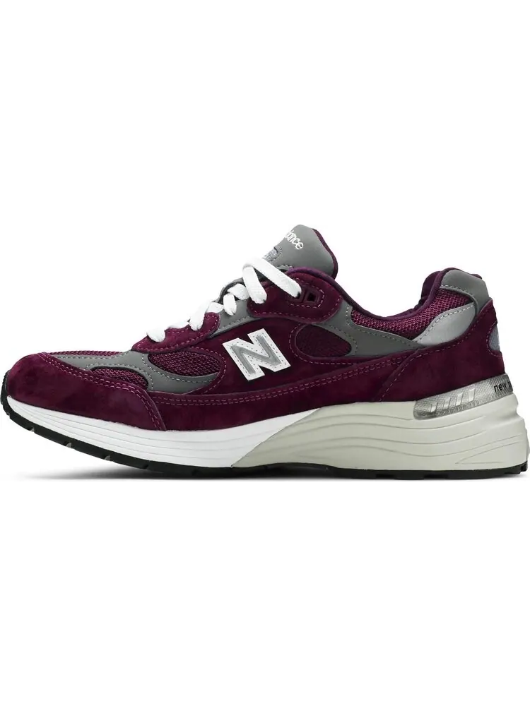 Кроссовки New Balance 992 Made in USA 'Maroon' — изображение 3 из 8, красный