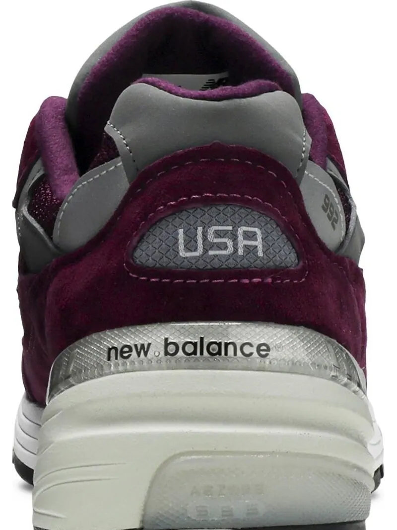 Кроссовки New Balance 992 Made in USA 'Maroon' — изображение 7 из 8, красный