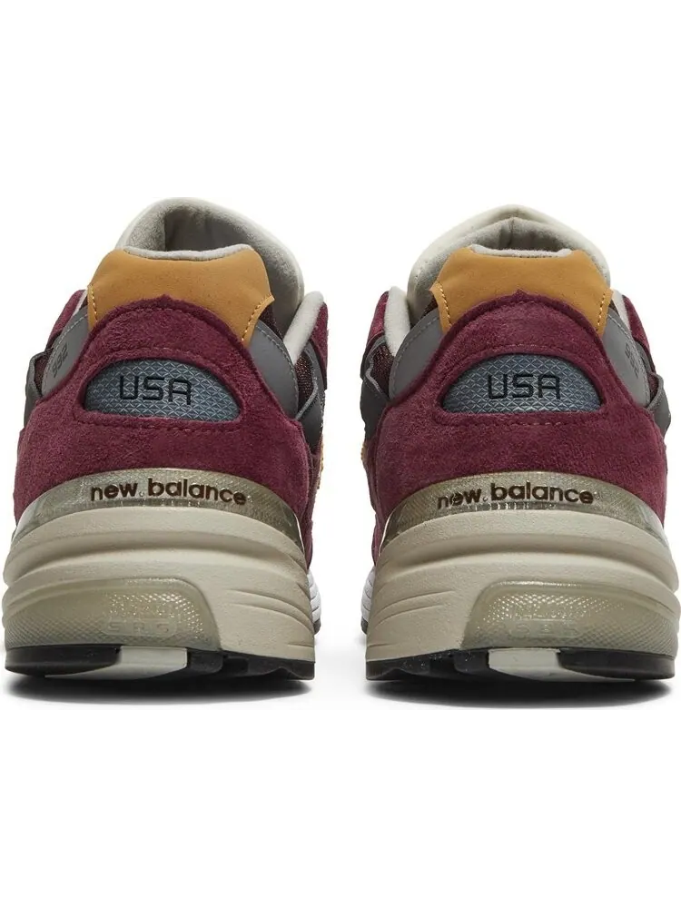 Кроссовки New Balance 992 Made in USA 'Burgundy' — изображение 6 из 8, красный
