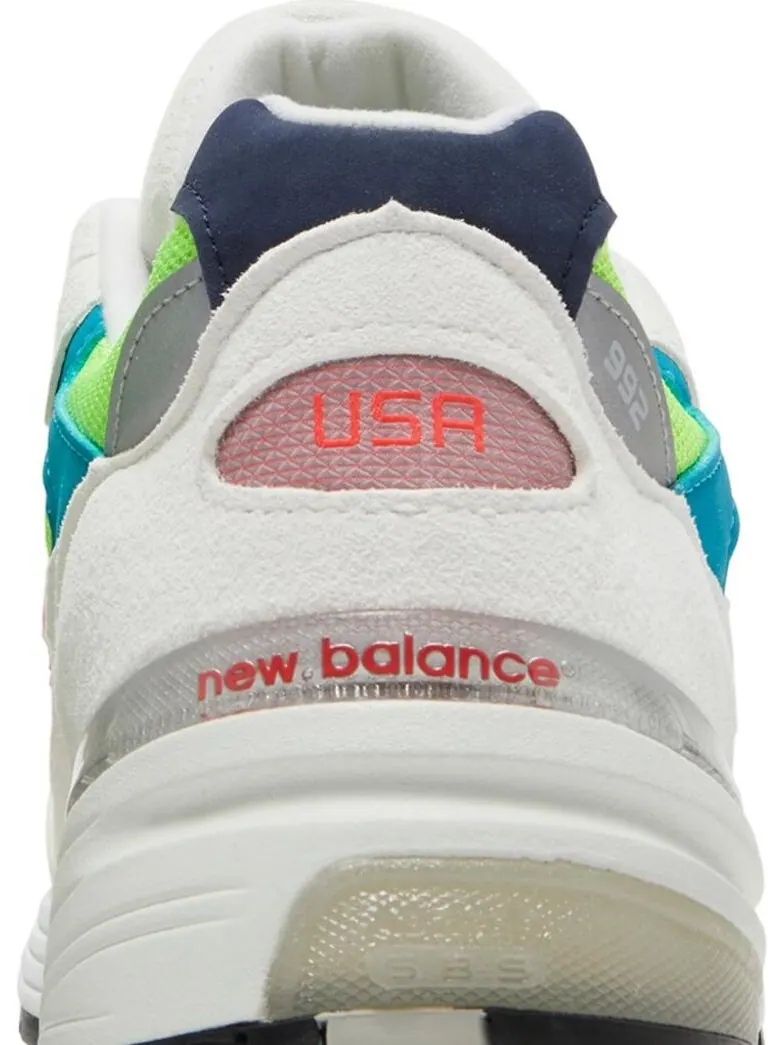 Кроссовки New Balance 992 Made in USA 'White Neon' — изображение 7 из 8, белый