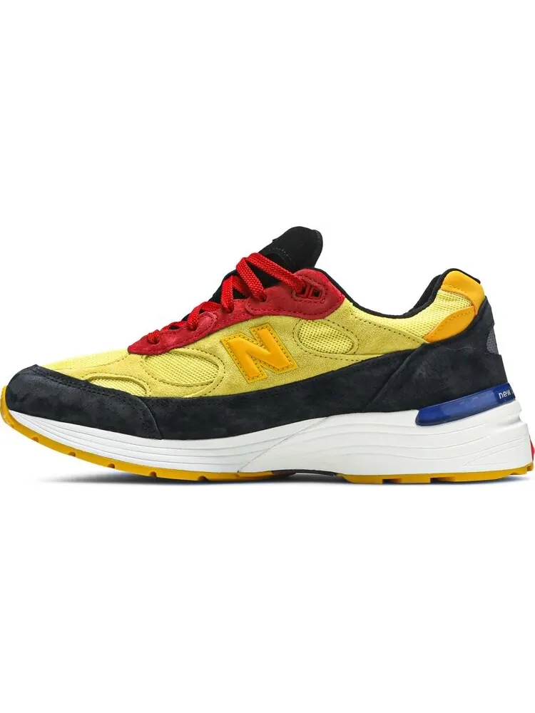 Кроссовки New Balance 992 Made in USA 'Atomic Yellow Red' — изображение 3 из 8, желтый