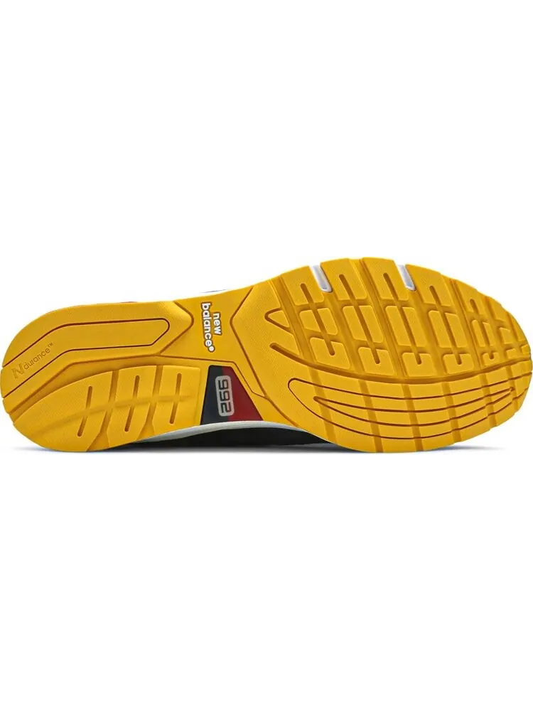 Кроссовки New Balance 992 Made in USA 'Atomic Yellow Red' — изображение 4 из 8, желтый