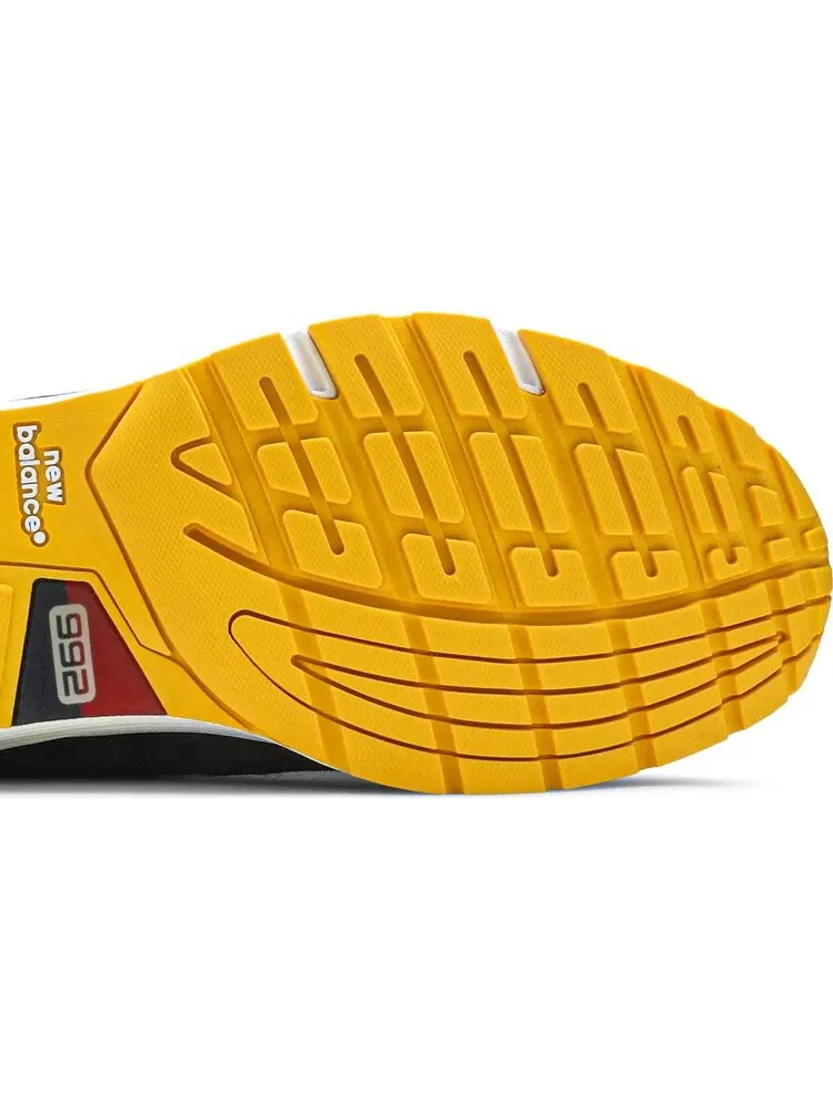 Кроссовки New Balance 992 Made in USA 'Atomic Yellow Red' — изображение 5 из 8, желтый